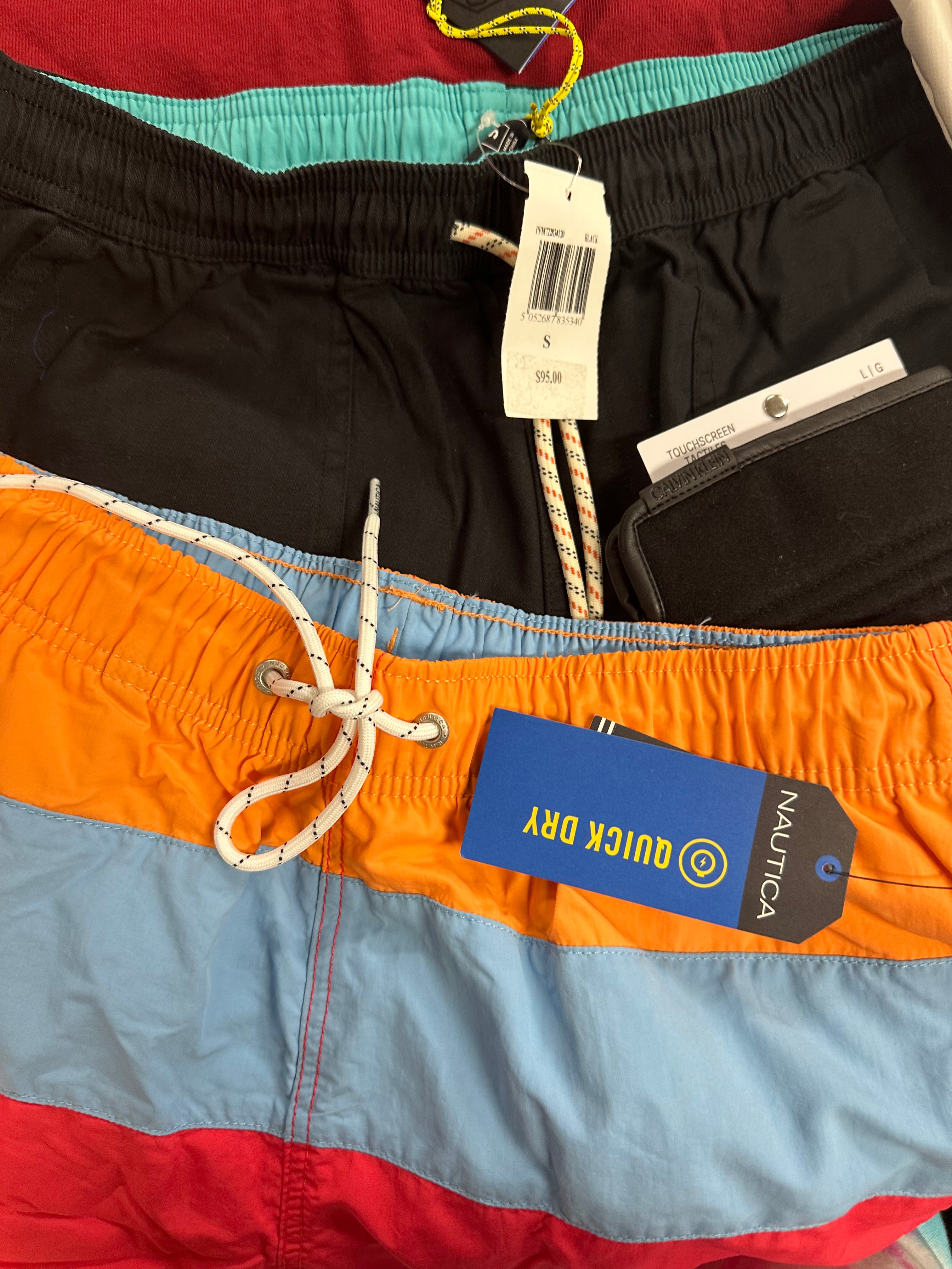 Men's Clothing Assorted Wholesale Lot, NAUTICA, PENFIELD, CALVIN KLEIN, AMERICAN APPAREL, JOCKEY and more, 14 items, Shelf Pulls, MSRP $1,680