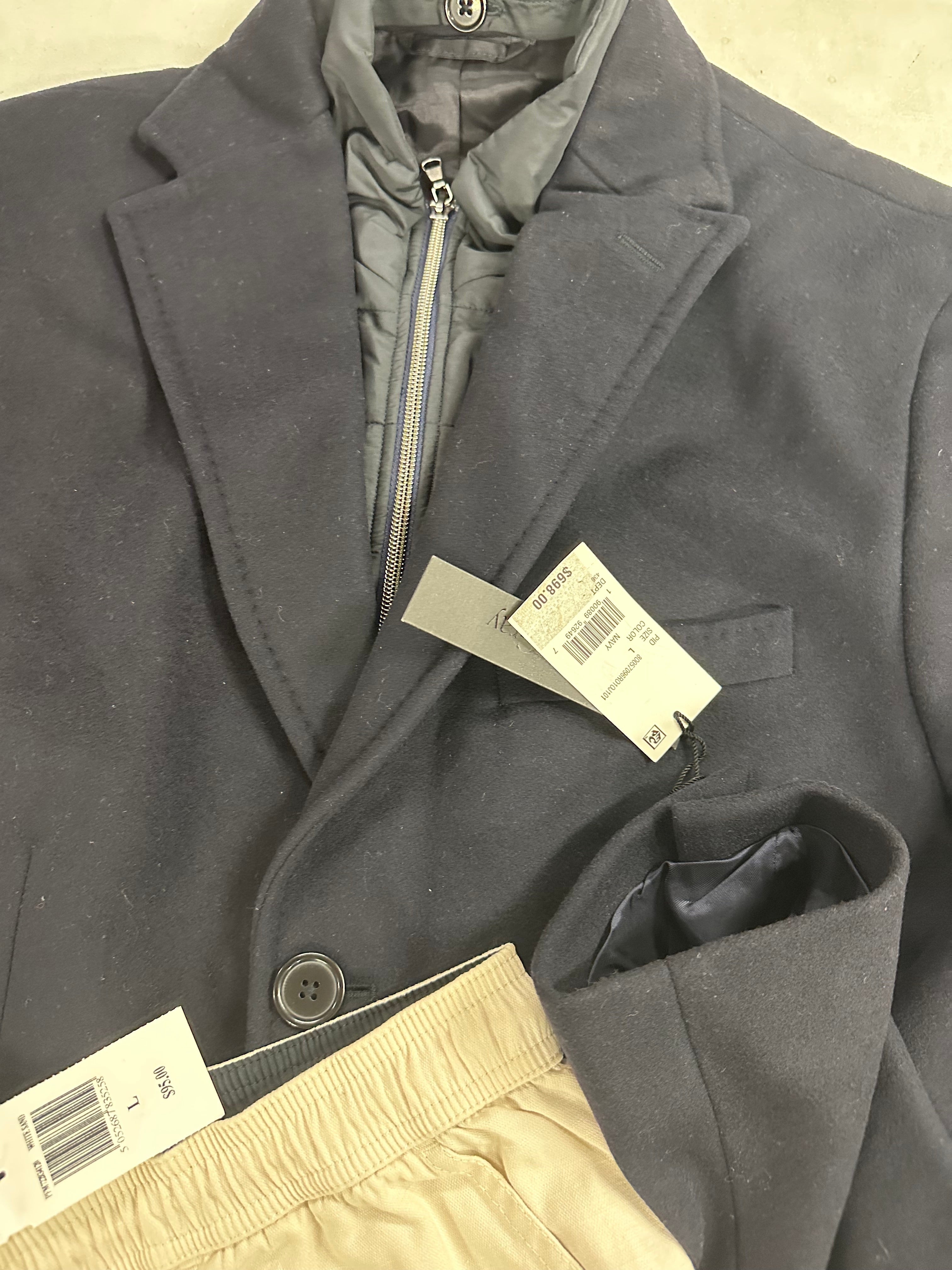 Men's Clothing Assorted Wholesale Lot, PENFIELD, HANES, AMERICAN APPAREL, ALFANI and more, 9 items, Shelf Pulls, MSRP $1,286