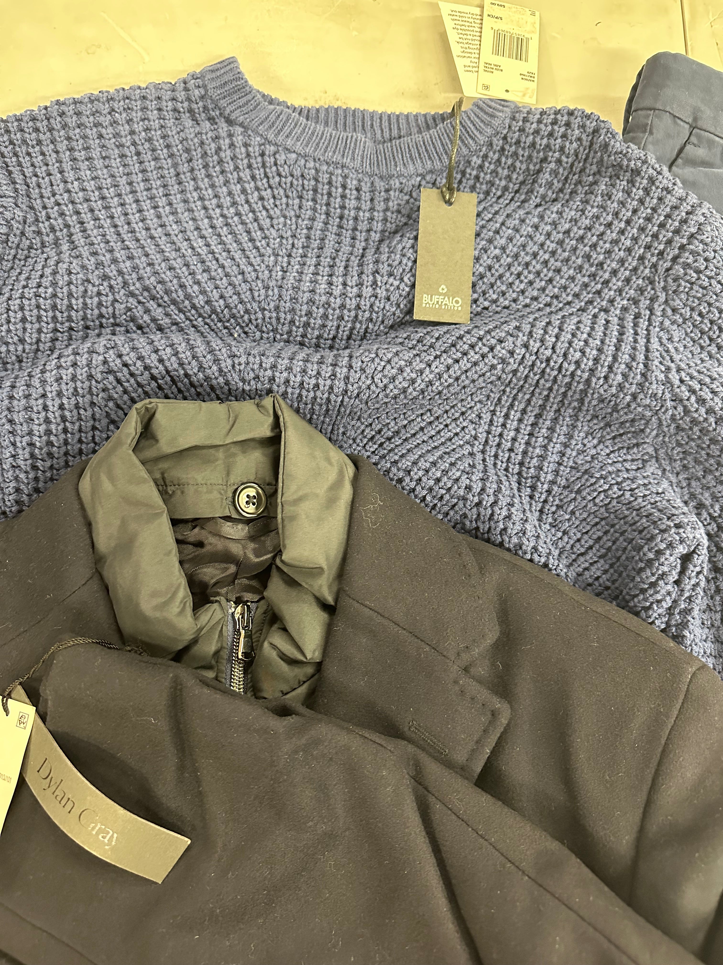 Men's Clothing Assorted Wholesale Lot, UNDER ARMOUR, ADIDAS, CALVIN KLEIN, TASSO ELBA, BUFFALO JEANS and more, 10 items, Shelf Pulls, MSRP $1,334
