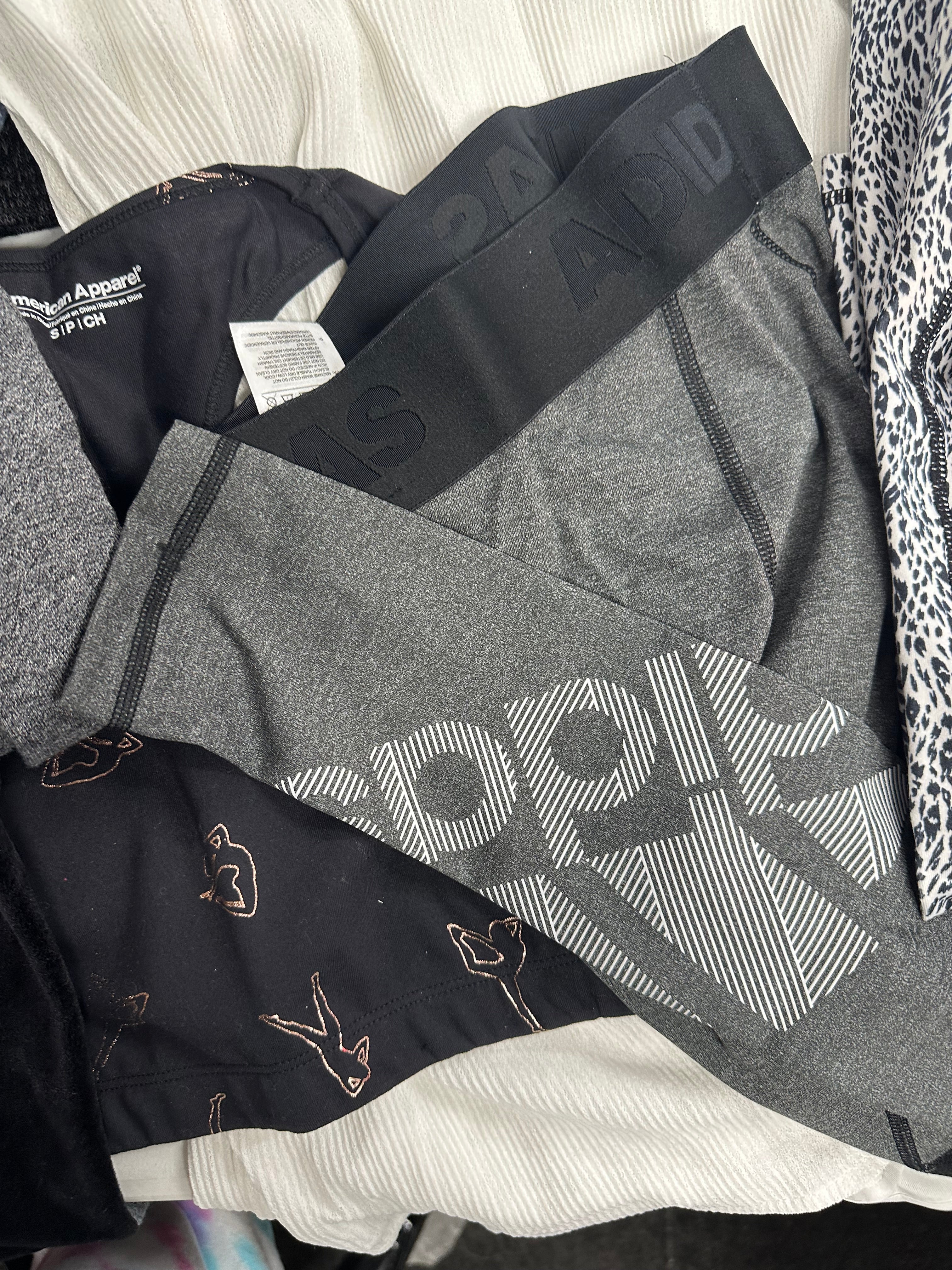 Women's Clothing Assorted Wholesale Lot, DKNY, HUDSON, CALVIN KLEIN, ADIDAS, AMERICAN APPAREL, DEREK HEART and more, 15 items, Shelf Pulls, MSRP $848