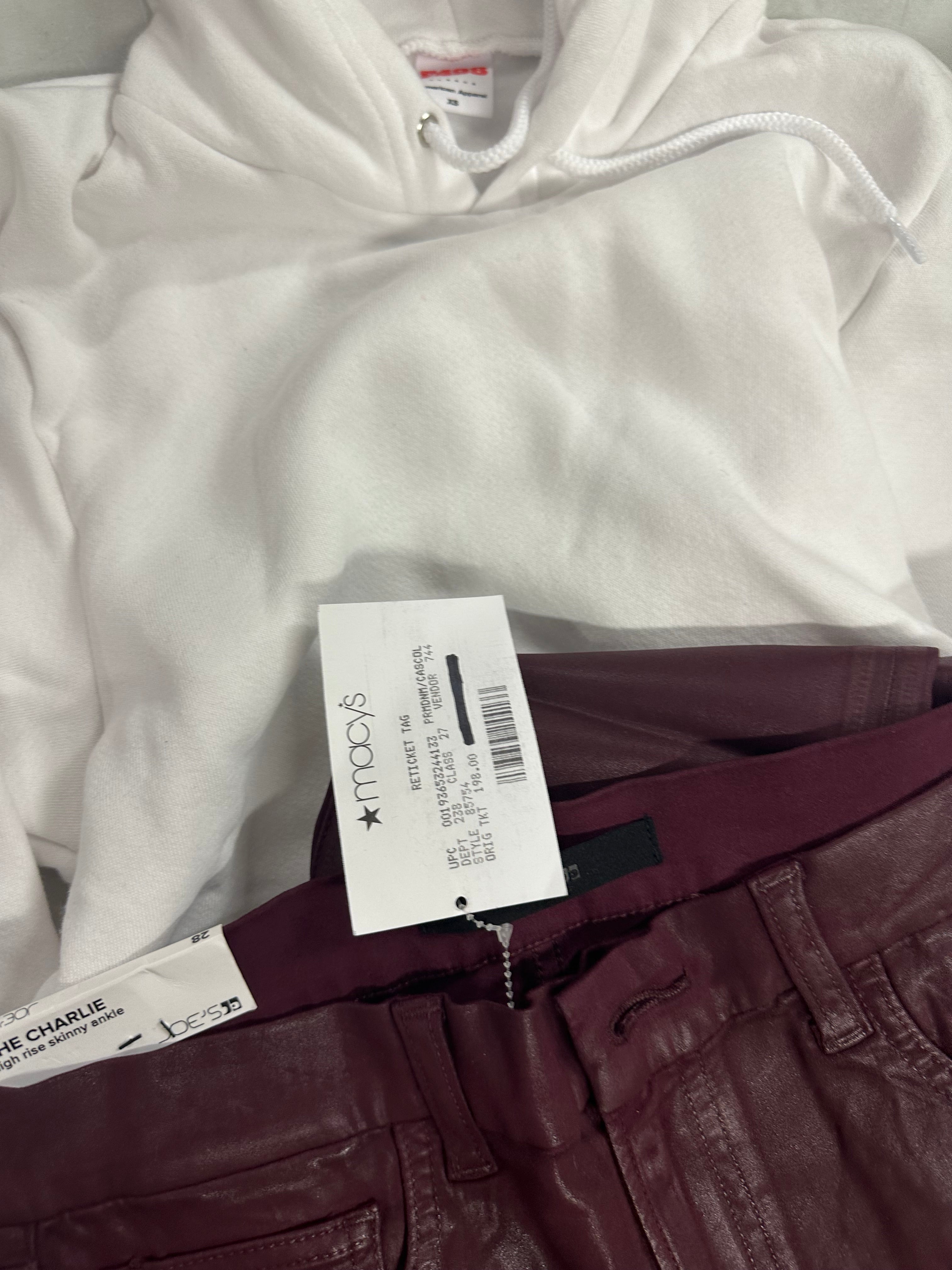 Women's Clothing Assorted Wholesale Lot, JOE'S JEANS, CALVIN KLEIN, HUDSON, AMERICAN APPAREL and more, 11 items, Shelf Pulls, MSRP $976