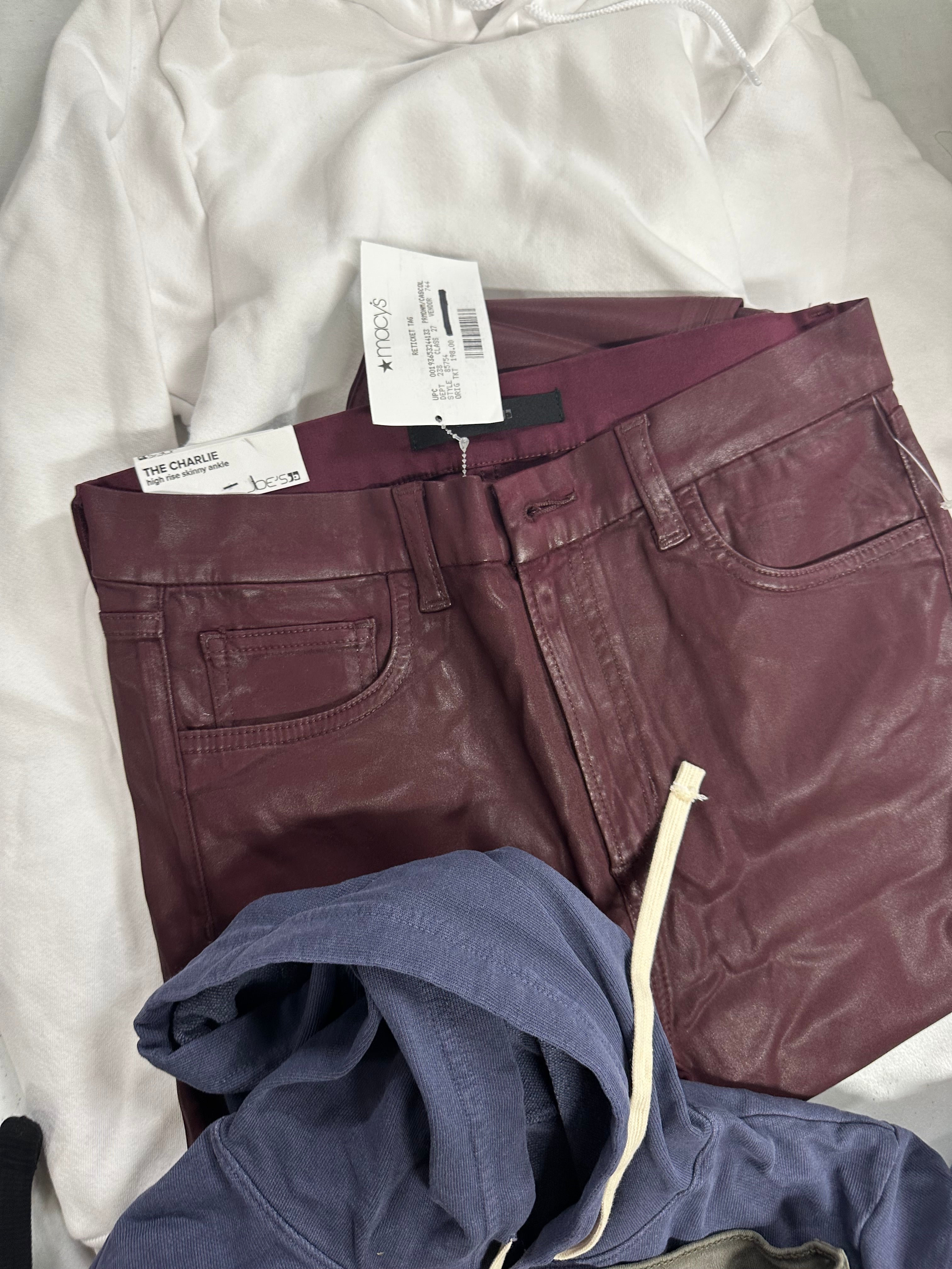 Women's Clothing Assorted Wholesale Lot, JOE'S JEANS, CALVIN KLEIN, HUDSON, AMERICAN APPAREL and more, 11 items, Shelf Pulls, MSRP $976
