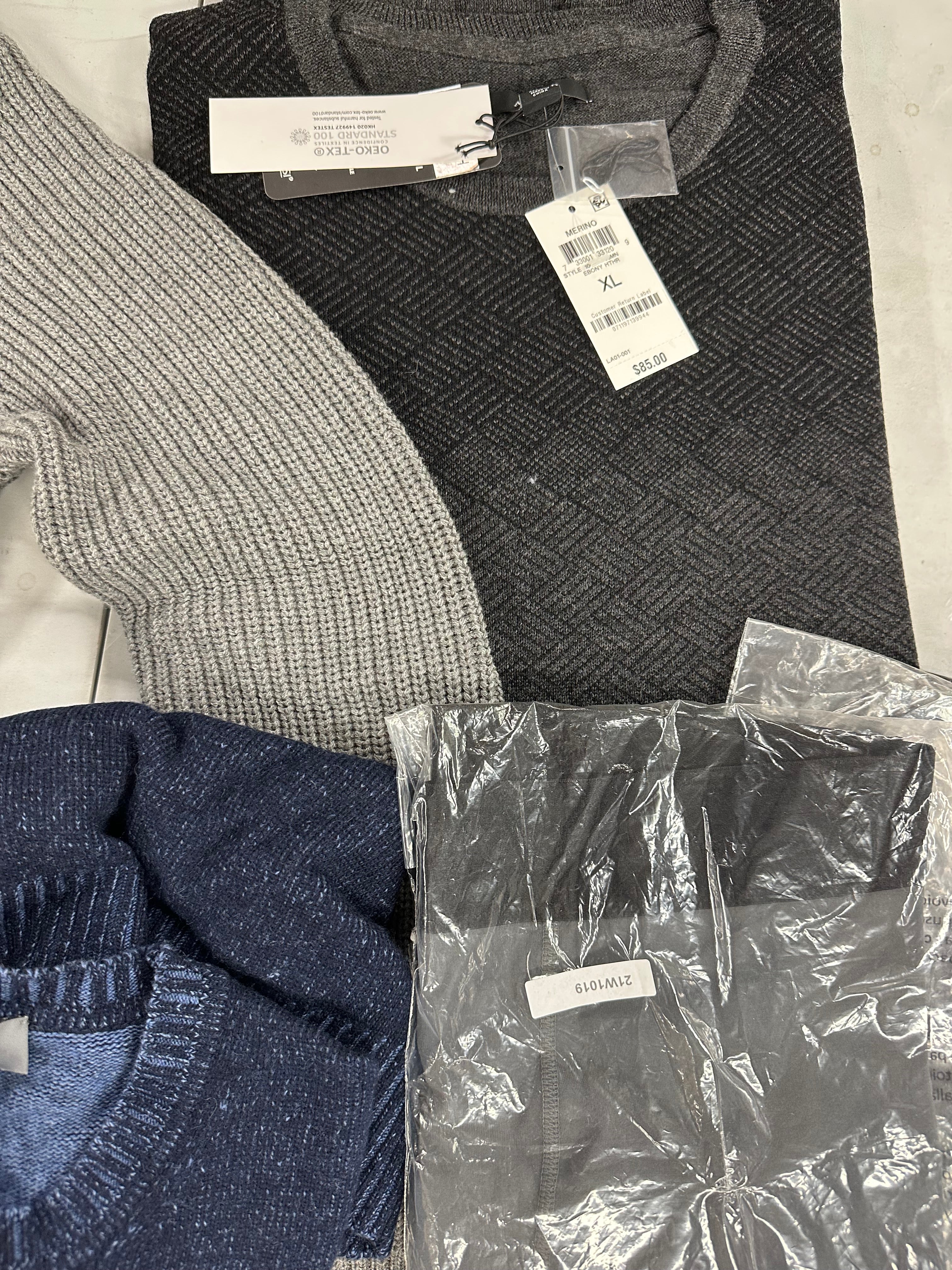Men's Clothing Assorted Wholesale Lot, PENFIELD, ADIDAS, AMERICAN APPAREL, DYLAN GRAY, ALFANI and more, 12 items, Shelf Pulls, MSRP $767