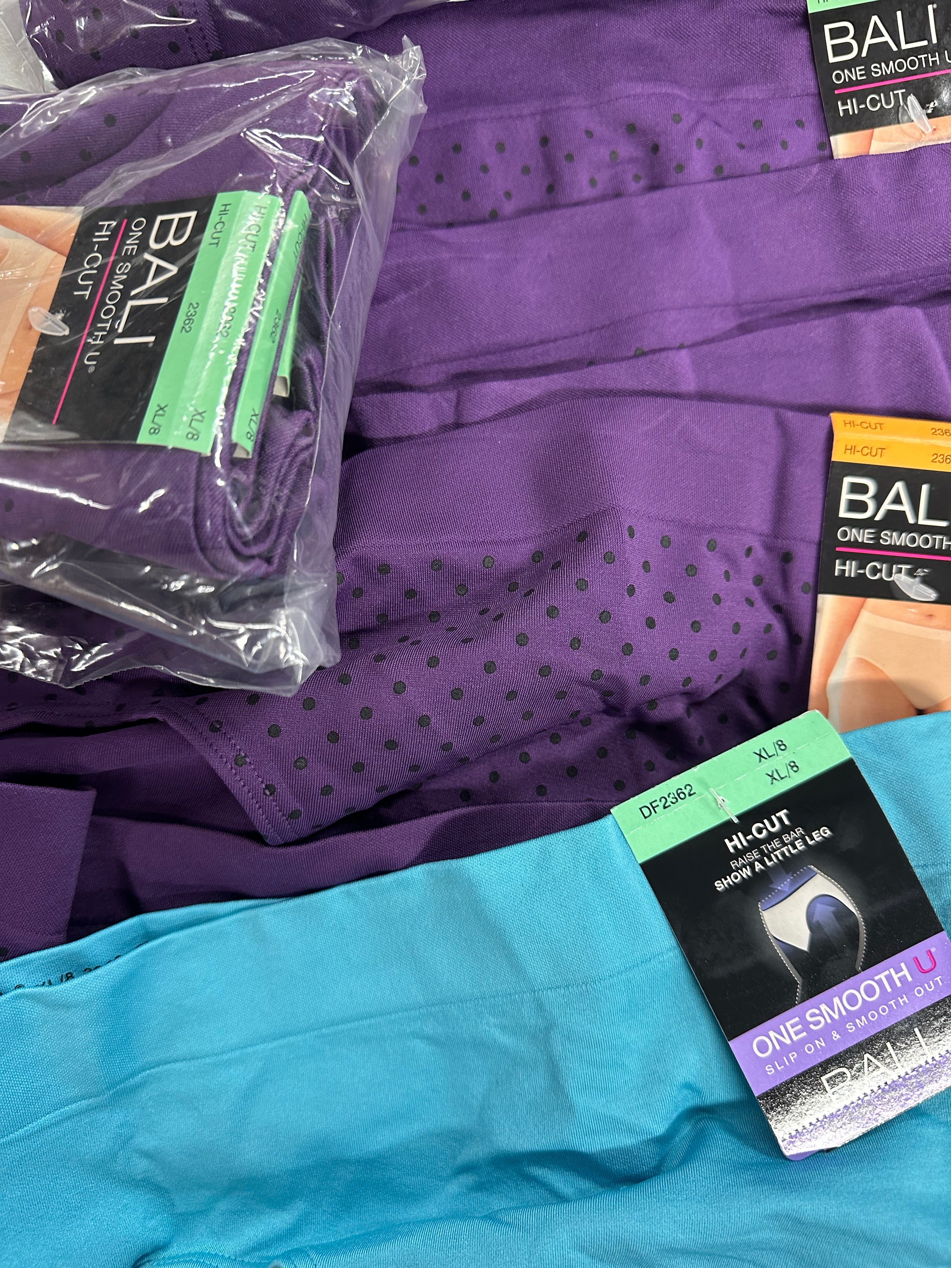 Women's Underwear, Bali Panties Wholesale Lot, 60 items, New, MSRP $720