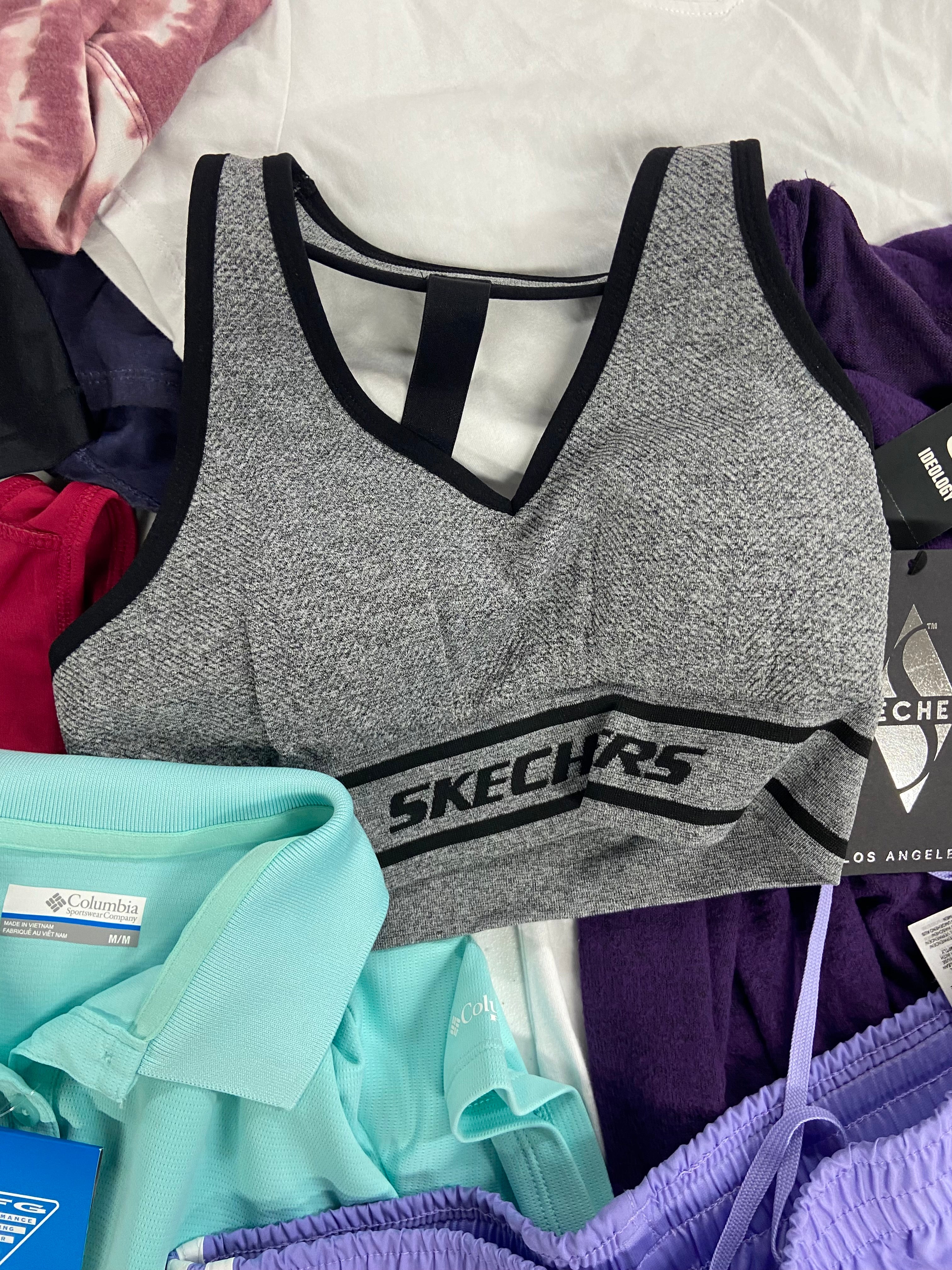 Women's Clothing Activewear Wholesale Lot, COLUMBIA, ADIDAS, CALVIN KLEIN, COTTON ON and more, 13 items, Shelf Pulls, MSRP $420