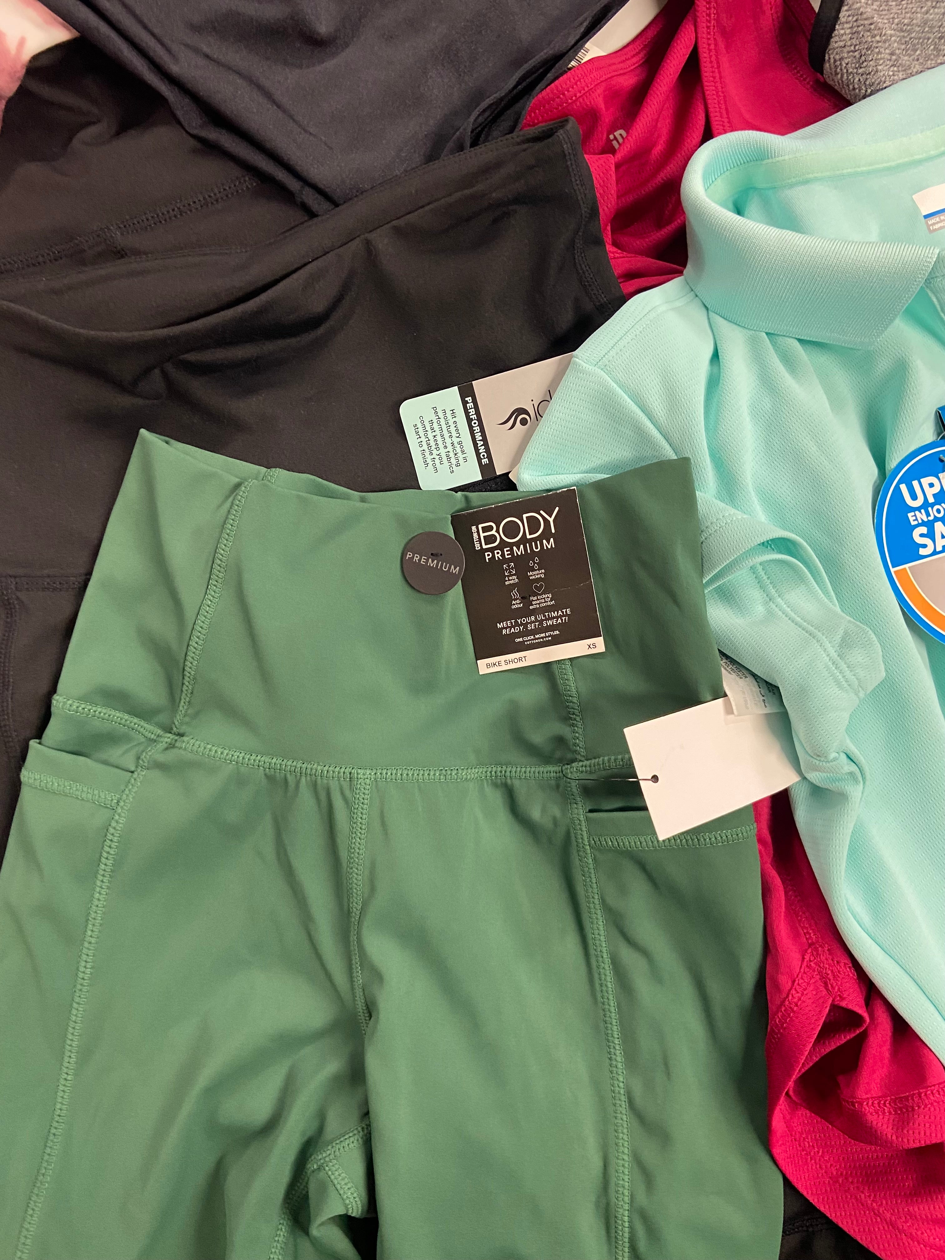 Women's Clothing Activewear Wholesale Lot, COLUMBIA, ADIDAS, CALVIN KLEIN, COTTON ON and more, 13 items, Shelf Pulls, MSRP $420