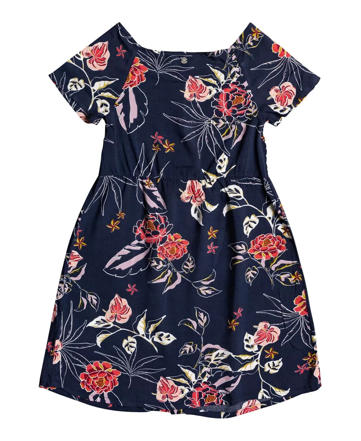 ROXY Big Girls Piece of Joy Dress Blue Navy Size 12/L