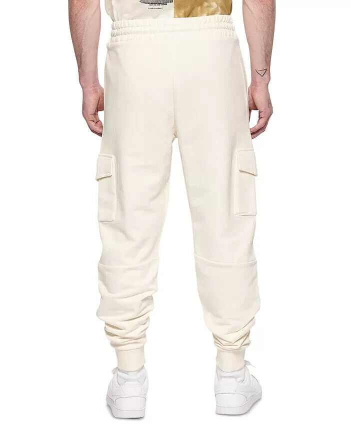 ELEVEN PARIS Men's Cargo Jogger Pants Ivory Size S MSRP $125