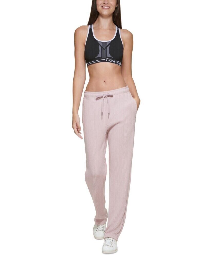 Calvin Klein Performance Ribbed Track Pants Size XXL Pink MSRP $80