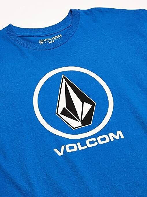 Volcom Men's Crisp Stone Short Sleeve Tee Cali Blue Size Small MSRP $23