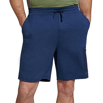 BASS OUTDOOR Men's Knit Shorts, Blue, Size S