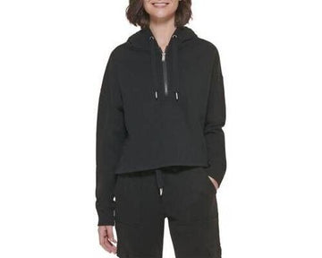 Calvin Klein Performance Women Zip High-Low Hoodie Black Size M MSRP $60