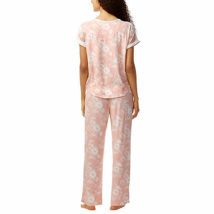 Lucky Brand womens 4-piece Pajama Set Pink Size XL