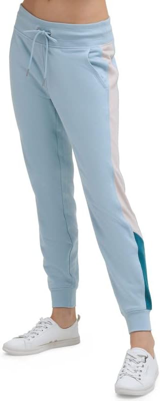 Calvin Klein Performance Women's Colorblocked Jogger Pants Aquatic, XXL