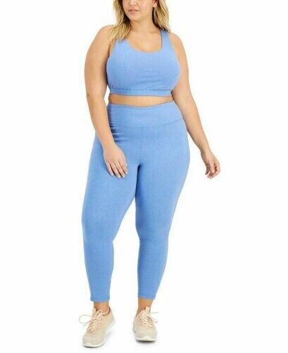 ID Ideology Plus Size Sweat Set Leggings Lavender Blue Plus Size 2X
