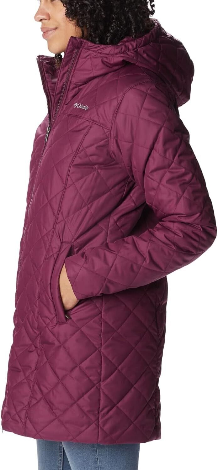 Columbia Women's Copper Crest Long Jacket burgundy Red Size M