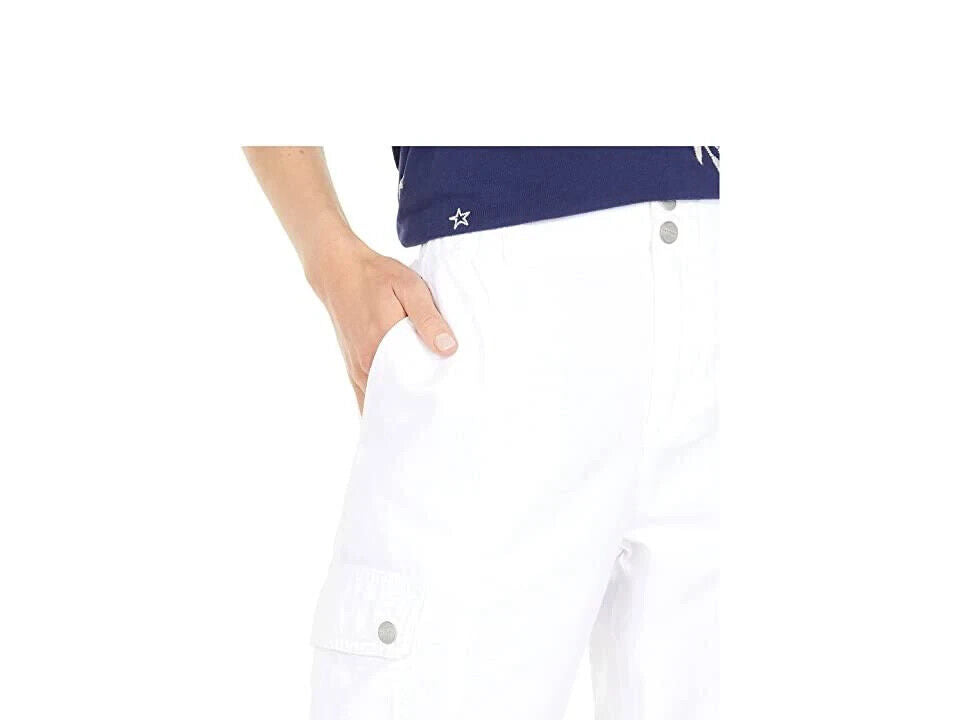 Sanctuary Skylar Cargo Pants White Women's Size 34 MSRP $119