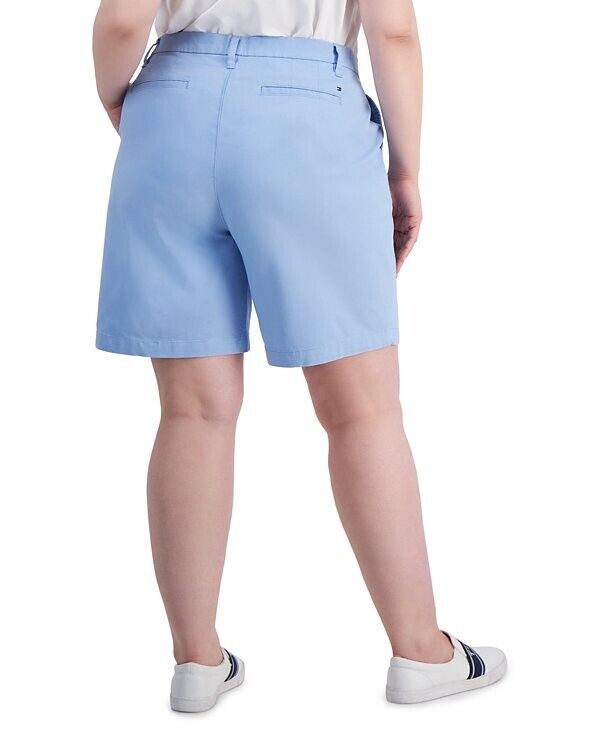 Tommy Hilfiger Plus Size Hollywood Bermuda Shorts BLUE Size 14W MSRP $70