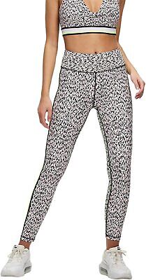 DKNY womens Printed Side-Striped Legging, Slate Heather, Size M MSRP $60