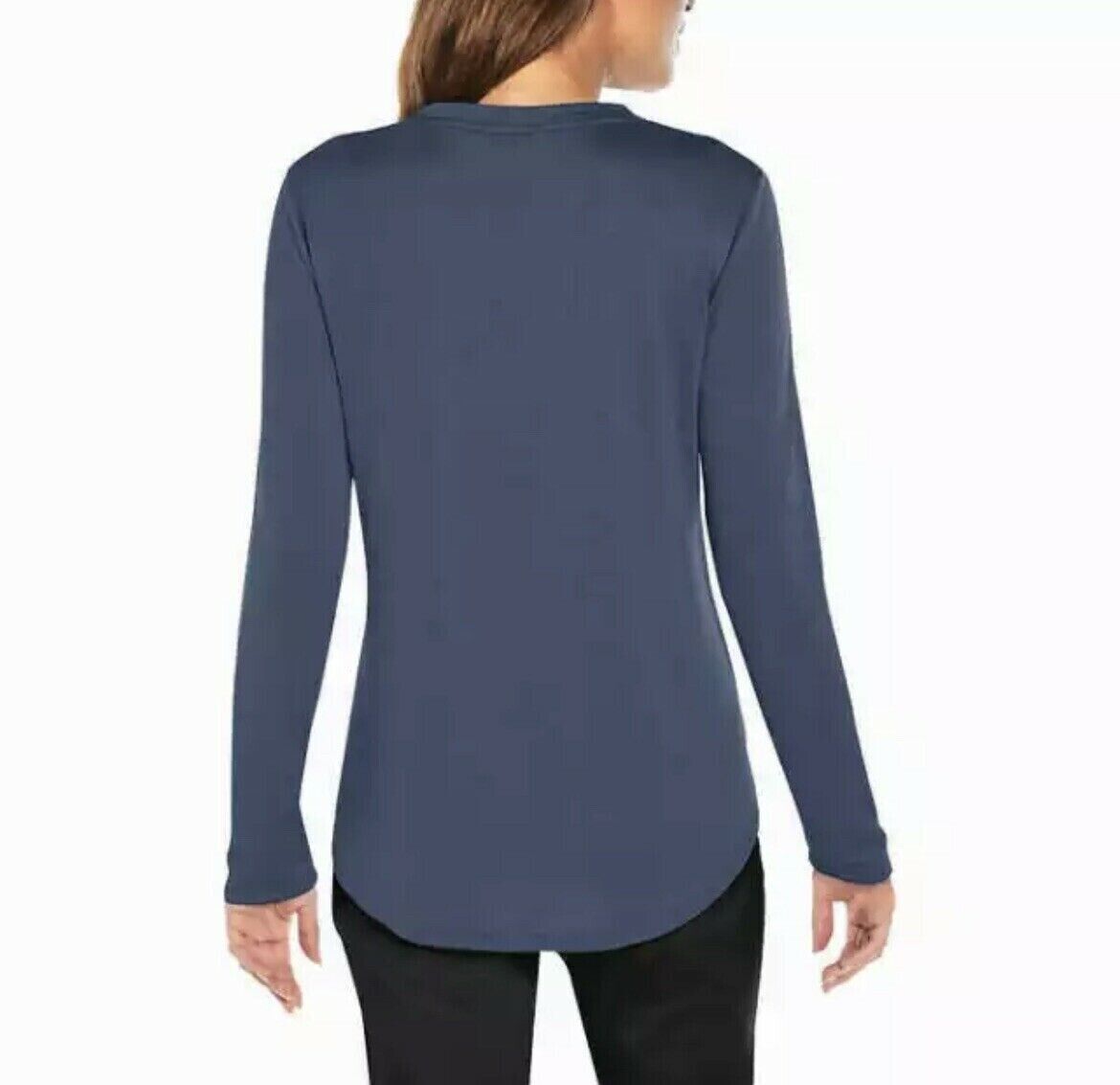 Banana Republic Womens Long Sleeve Crewneck Top blue Size XL