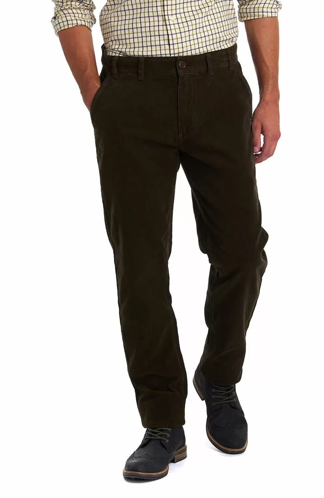 BARBOUR Men's Neuston Stretch Corduroy Pants Dark Brown Size 30X34 MSRP $135