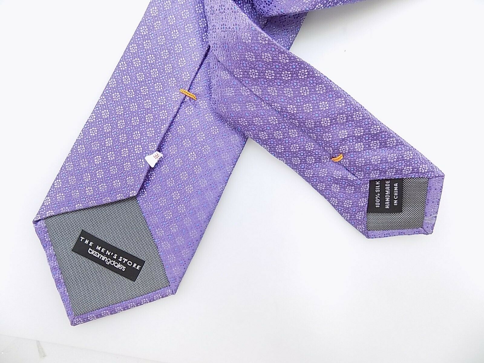 Bloomingdale's Mens Silk Professional Neck Tie Necktie Purple MSRP $59