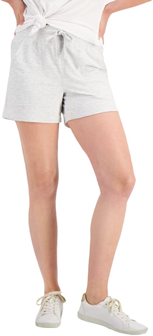 Ideology Women's Lounge Shorts (White Heather, X-Large)