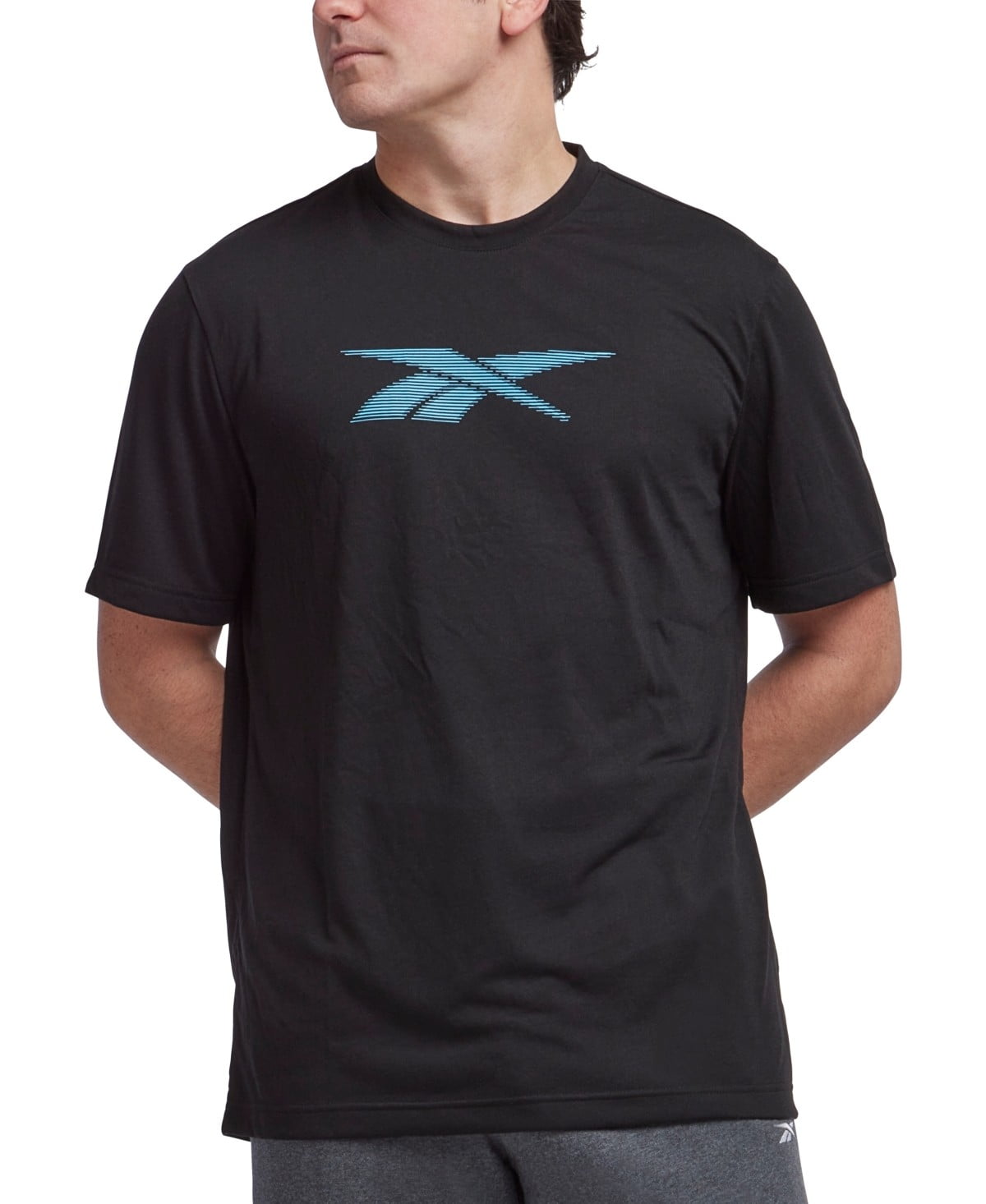 Reebok Mens Regular fit Short Sleeve T-Shirt Shirt Small Black