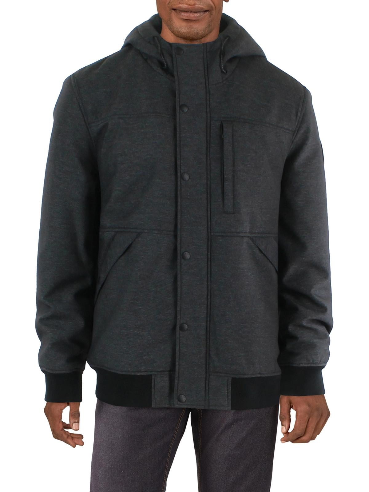 Levi Strauss & Co. Mens Sherpa Lined Hooded Soft Shell Jacket Black Size XL