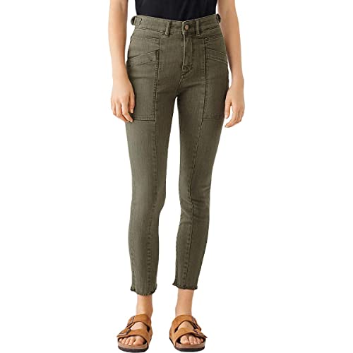 DL1961 Womens Camellia Denim Mid Rise Ankle Jeans Green Size 30