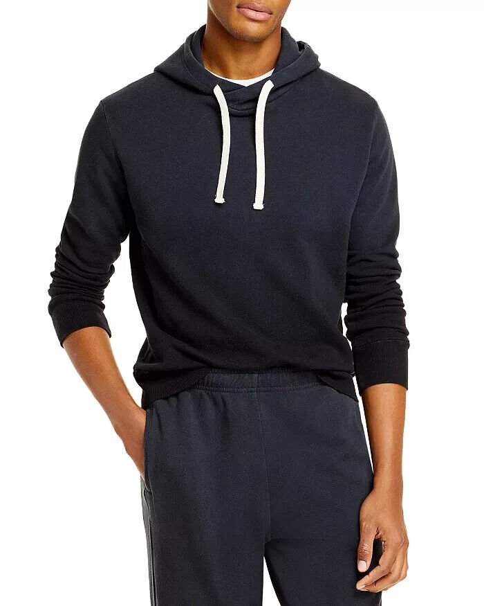Monrow Mens Ombre Pullover Hoodie black Size S MSRP $153