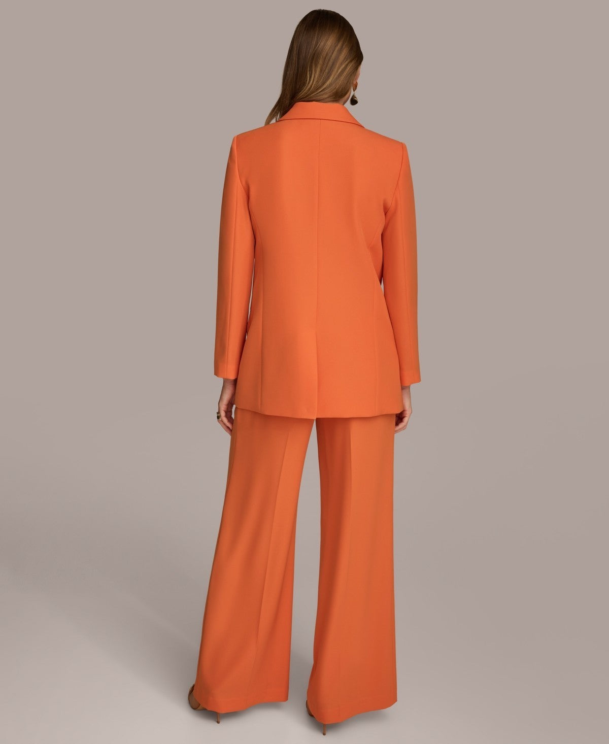 Donna Karan Women's One-Button Blazer Orange Size 6 MSRP $169