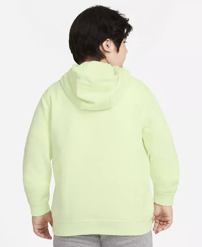 Nike Big Boys Husky Sportswear Pullover Hoodie Light Green Plus Size S MSRP $45