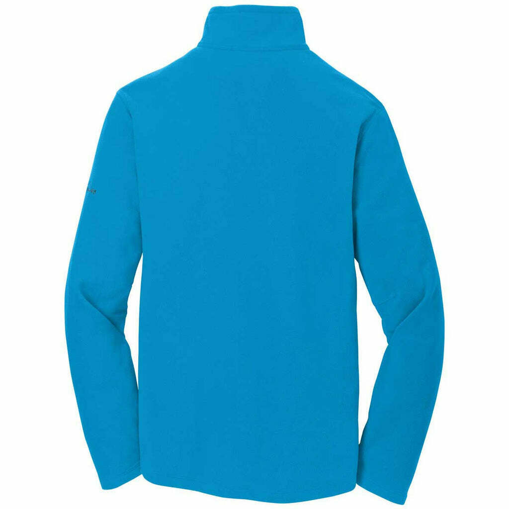 Eddie Bauer Men's Peak Blue Half Zip Microfleece Jacket Blue Size M