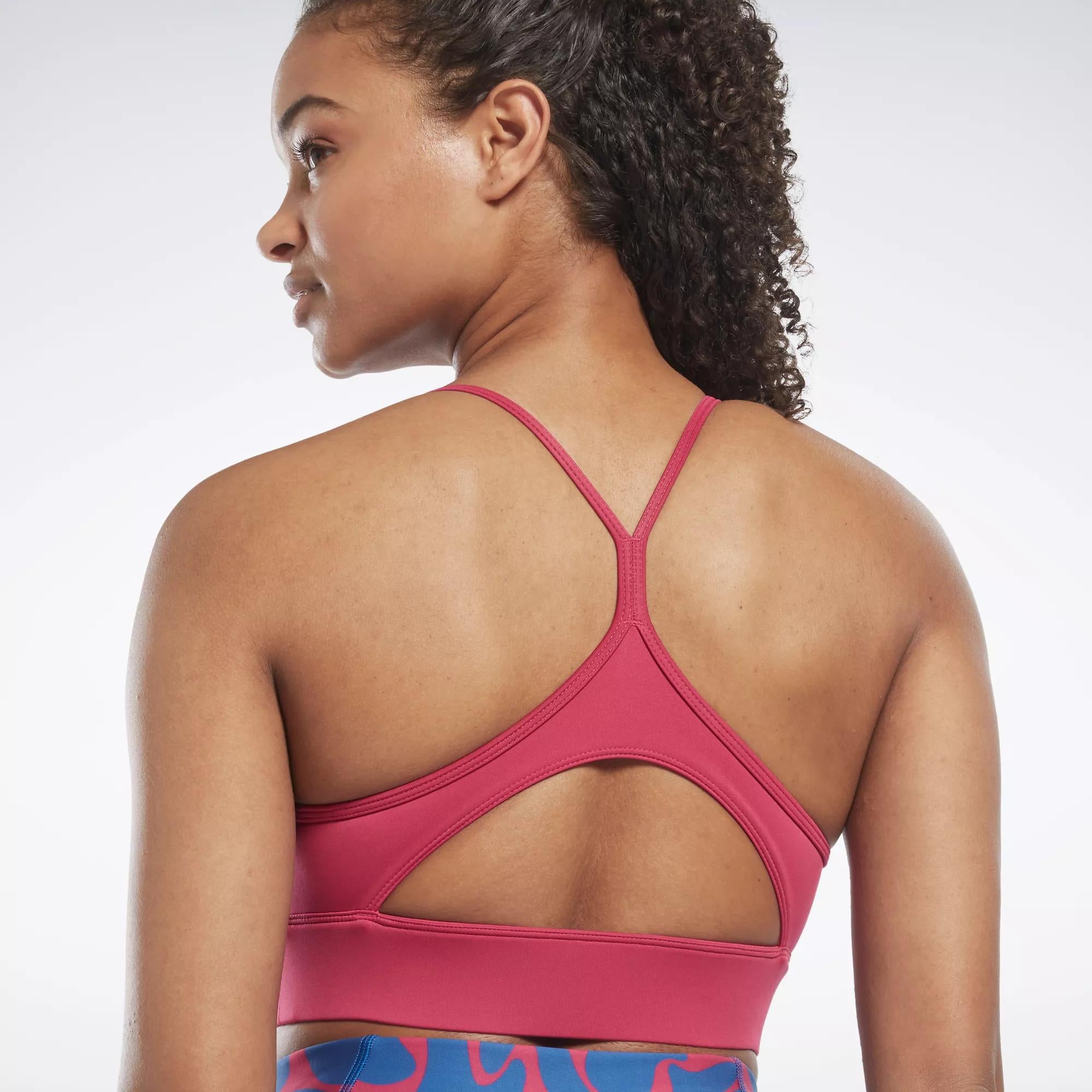 Reebok Women's Workout Ready Sports Bra Pink SIze L
