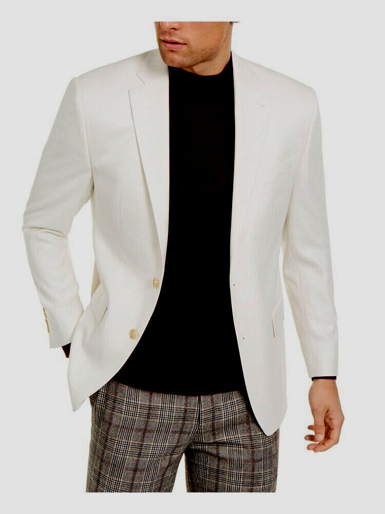 Lauren Ralph Lauren Mens Beige Blazer Jacket Size 38 Regular MSRP $295