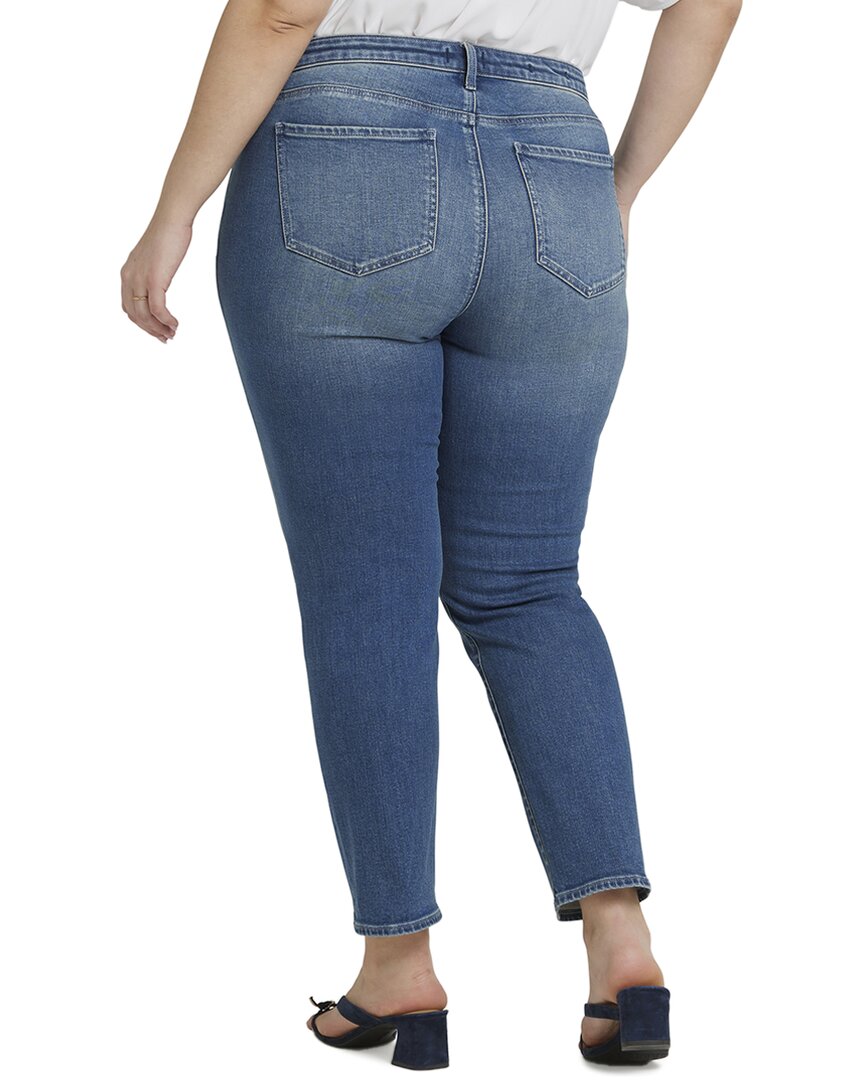 NYDJ womens Plus Sheri Clean Horizon Ankle Crop Jean, Plus Size 18W Blue