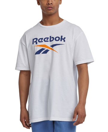 Reebok Mens Regular fit Short Sleeve T-Shirt Shirt Small White