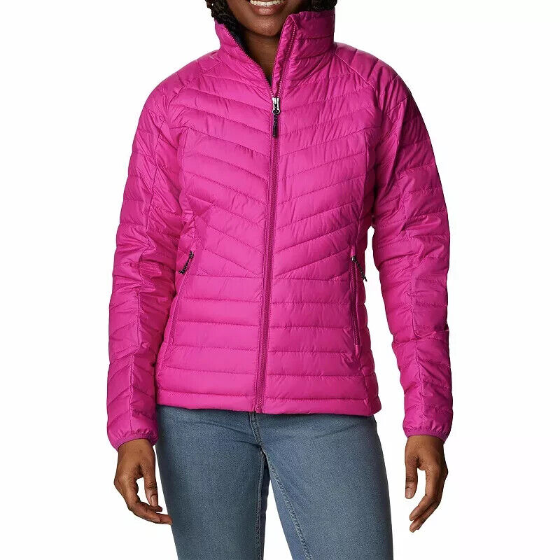 Columbia Women's Powder Lite II Full Zip Jacket Pink Size S MSRP $160