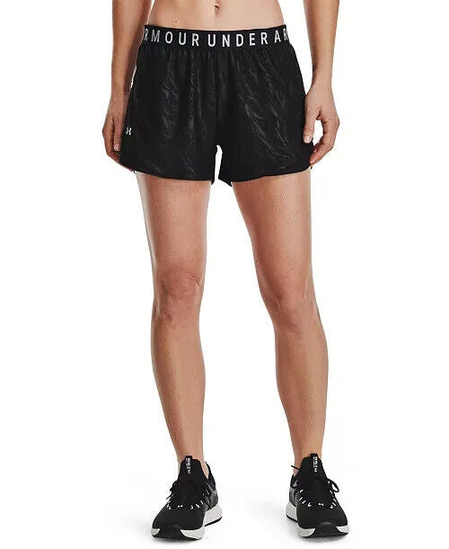 Under Armour Play up 3.0 Emboss Women's Shorts Black Size S MSRP $30