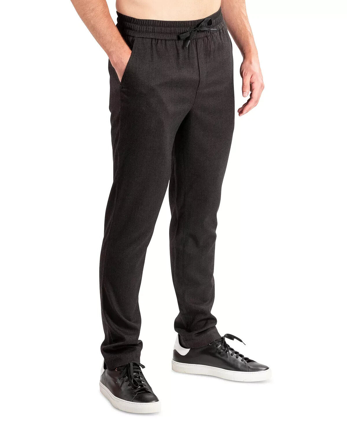 Natori Mens Black Smocked Drawstring Daytime Jogger Dogen Pants Size XL MSRP $84