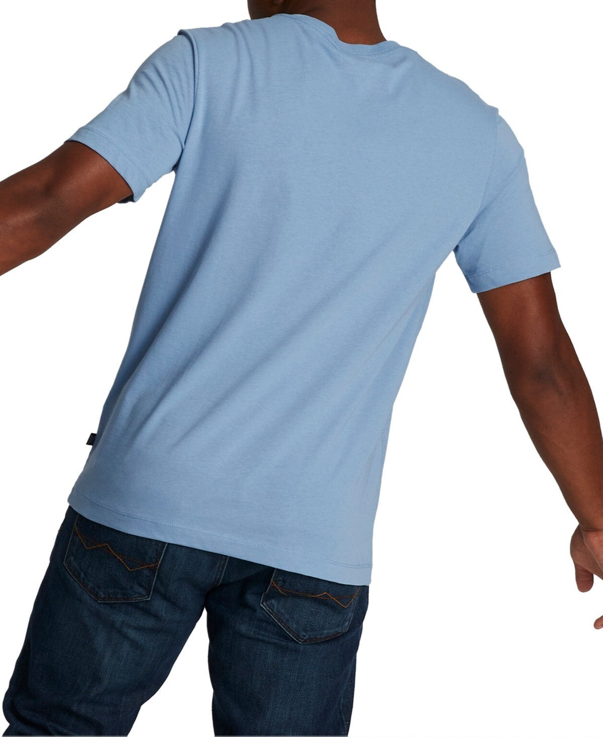Puma Men's On Your Mark Short-Sleeve Graphic T-Shirt Sky Blue Size M MSRP $25