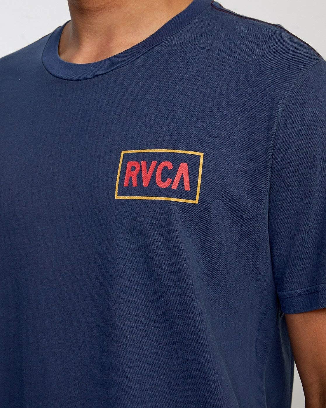 RVCA Men's Balance Now Short Sleeve T Shirt - Moody Blue Small