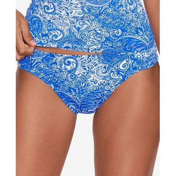 Lauren Ralph Lauren Womens Printed Hipster Swim Bottom Separates Size 10 Blue