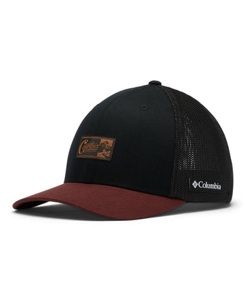 Columbia Men's Rugged Outdoor Mesh Hat Black burgundy Size L/XL