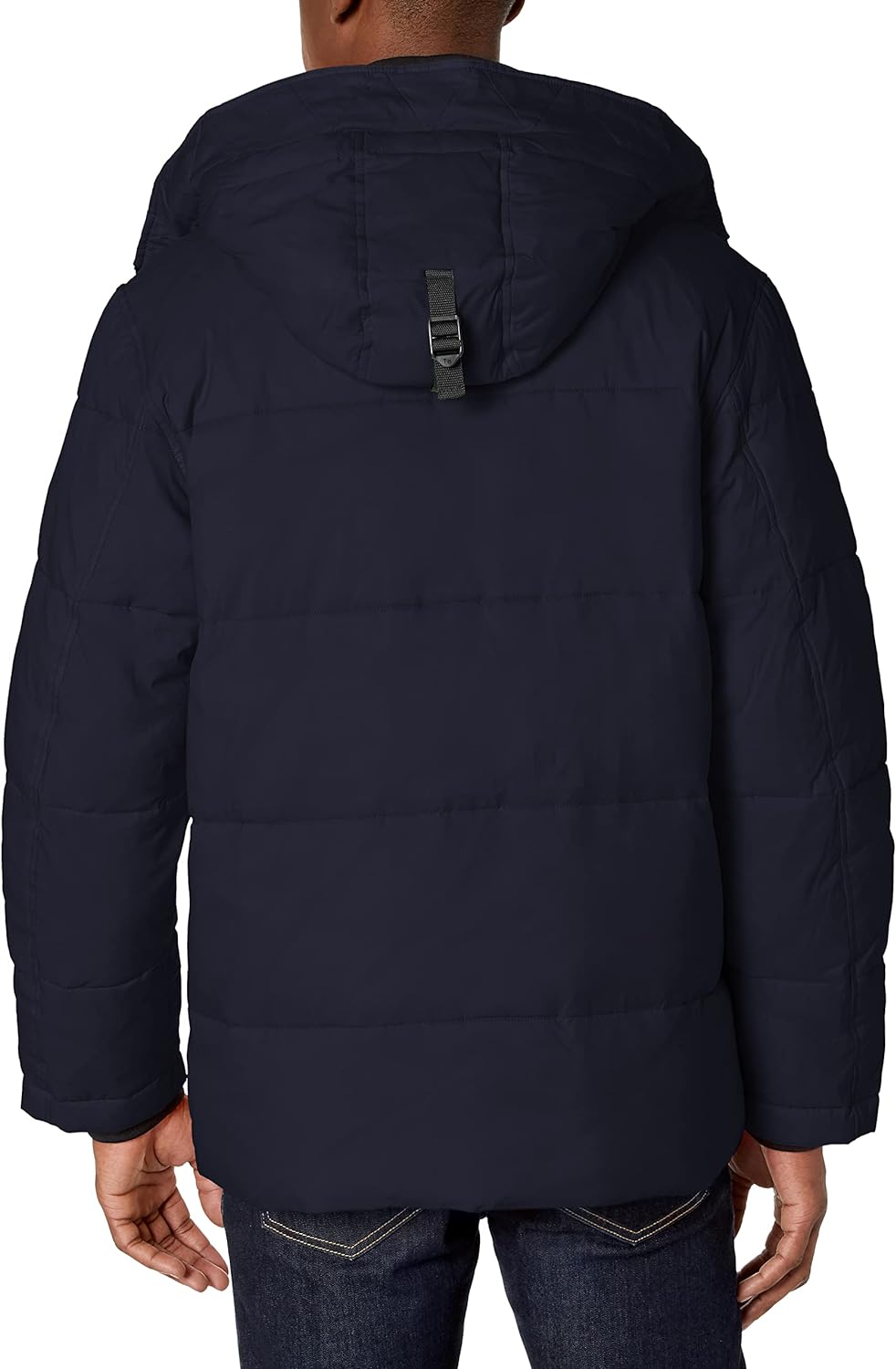 Tommy Hilfiger mens Tommy Jeans Badge Puffer Jacket, Sky Captain, Large
