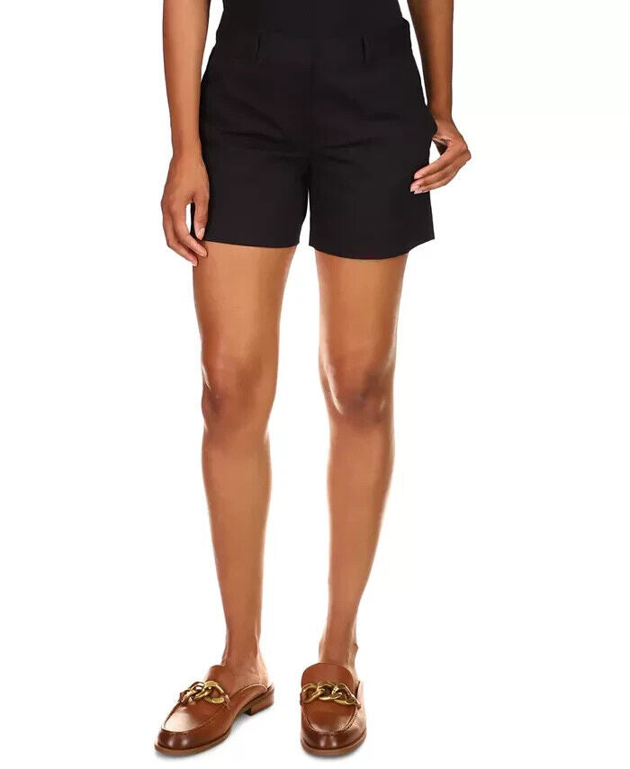 Michael Kors Stretch Twill Shorts Black Size 10 MSRP $74