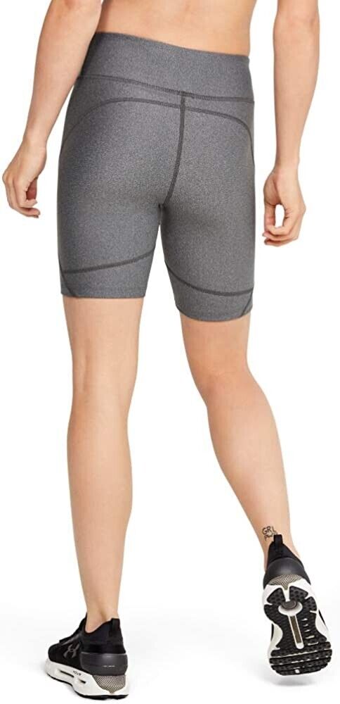 Under Armour Women's HeatGear Armour Bike Shorts Gray Size S MSRP $35