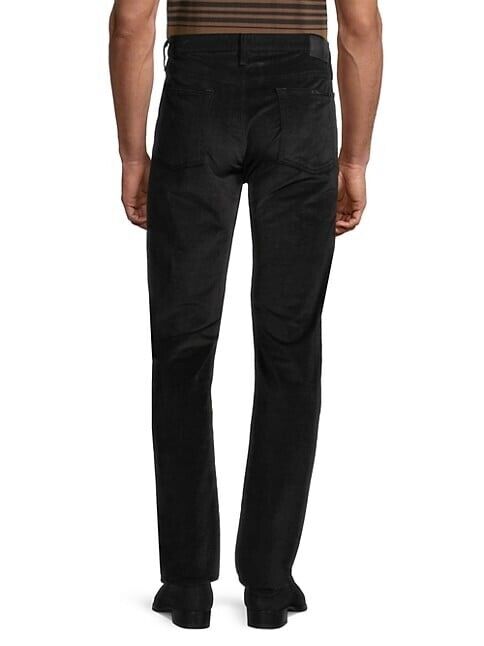 7 FOR ALL MANKIND Men Extra Slim Corduroy Pants Black Size 40X32 MSRP $198