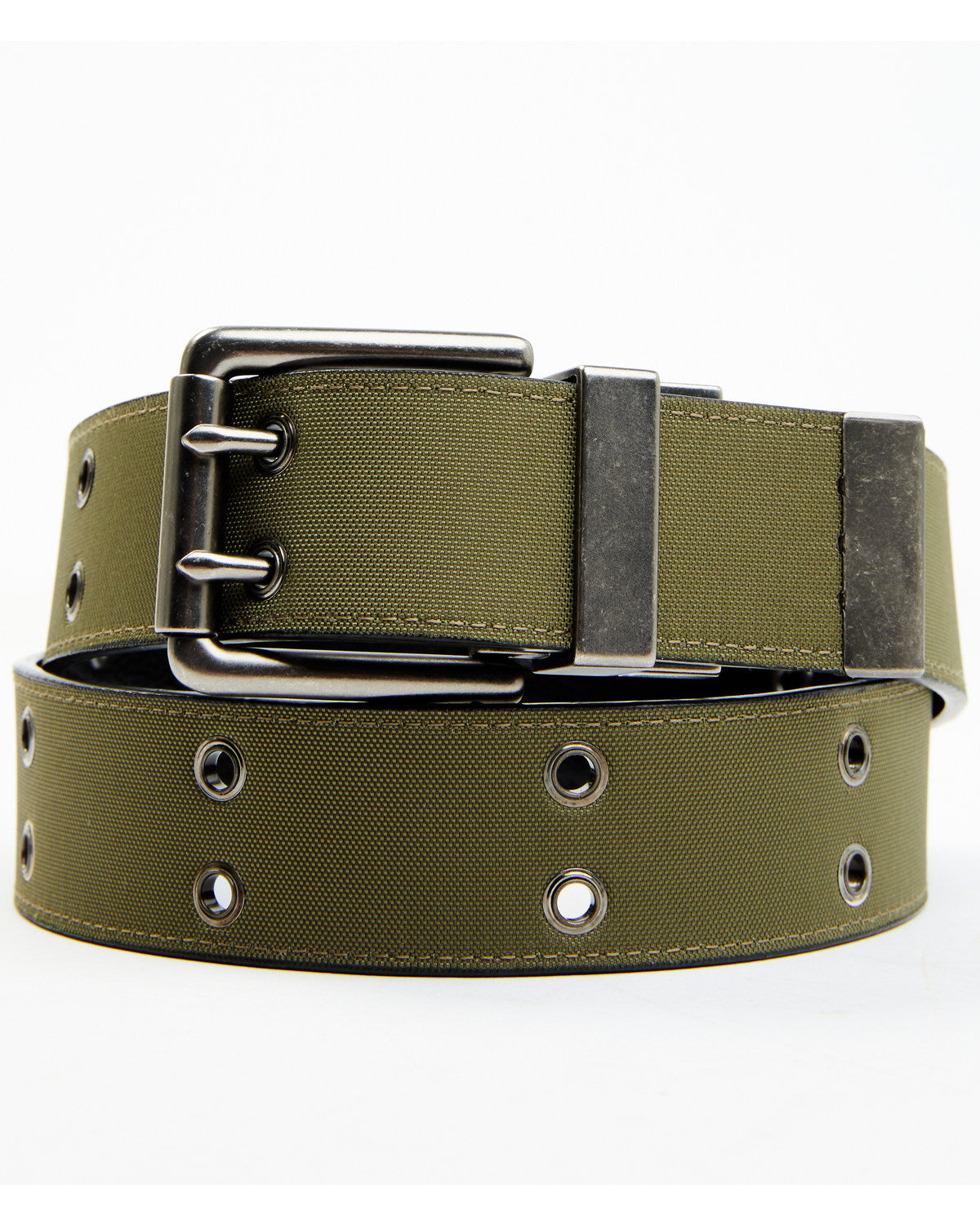 Levi's Men's Reversible Double-Prong Faux Leather Work Belt Black Size S